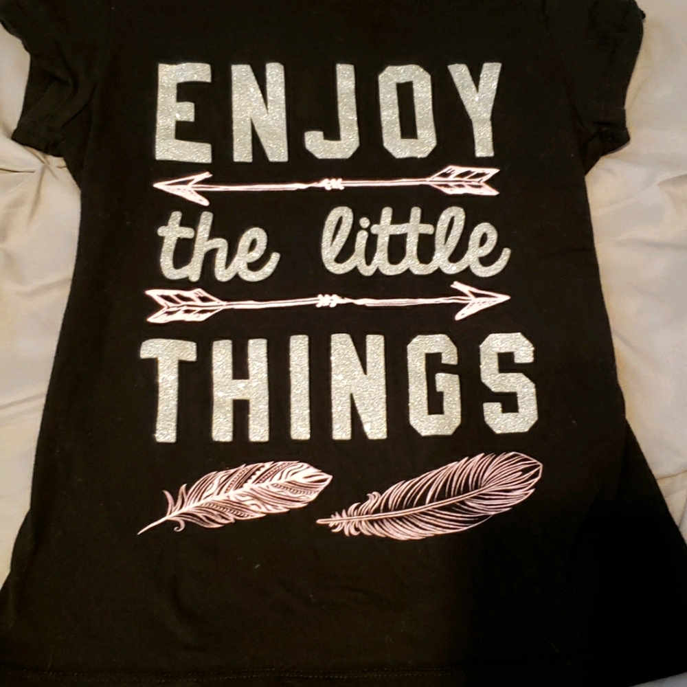 Youth girls tshirt, Enjoy the little things